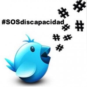 Logo #SOSdiscapacidad creado por Grupo Flisa para su página de Facebook