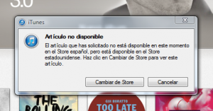 error iTunes