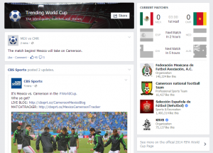 facebook Trending World Cup